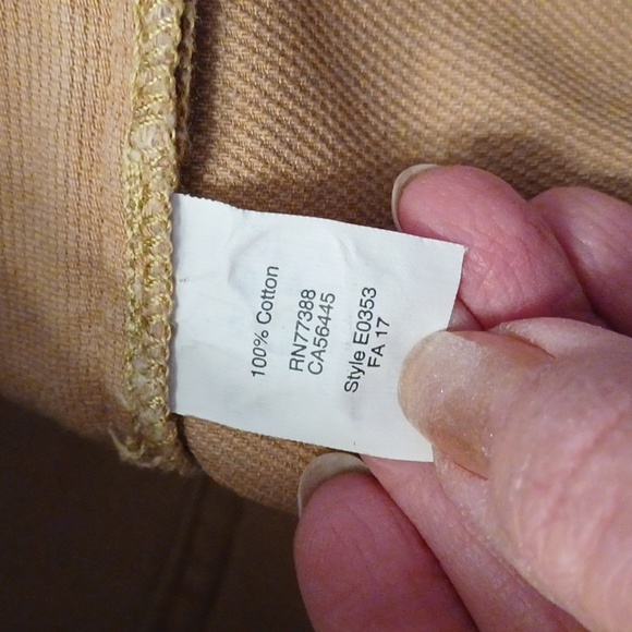 J.Crew "The Driggs" Tan Cotton Canvas Jeans/pants M-33X32 - Picture 5 of 7